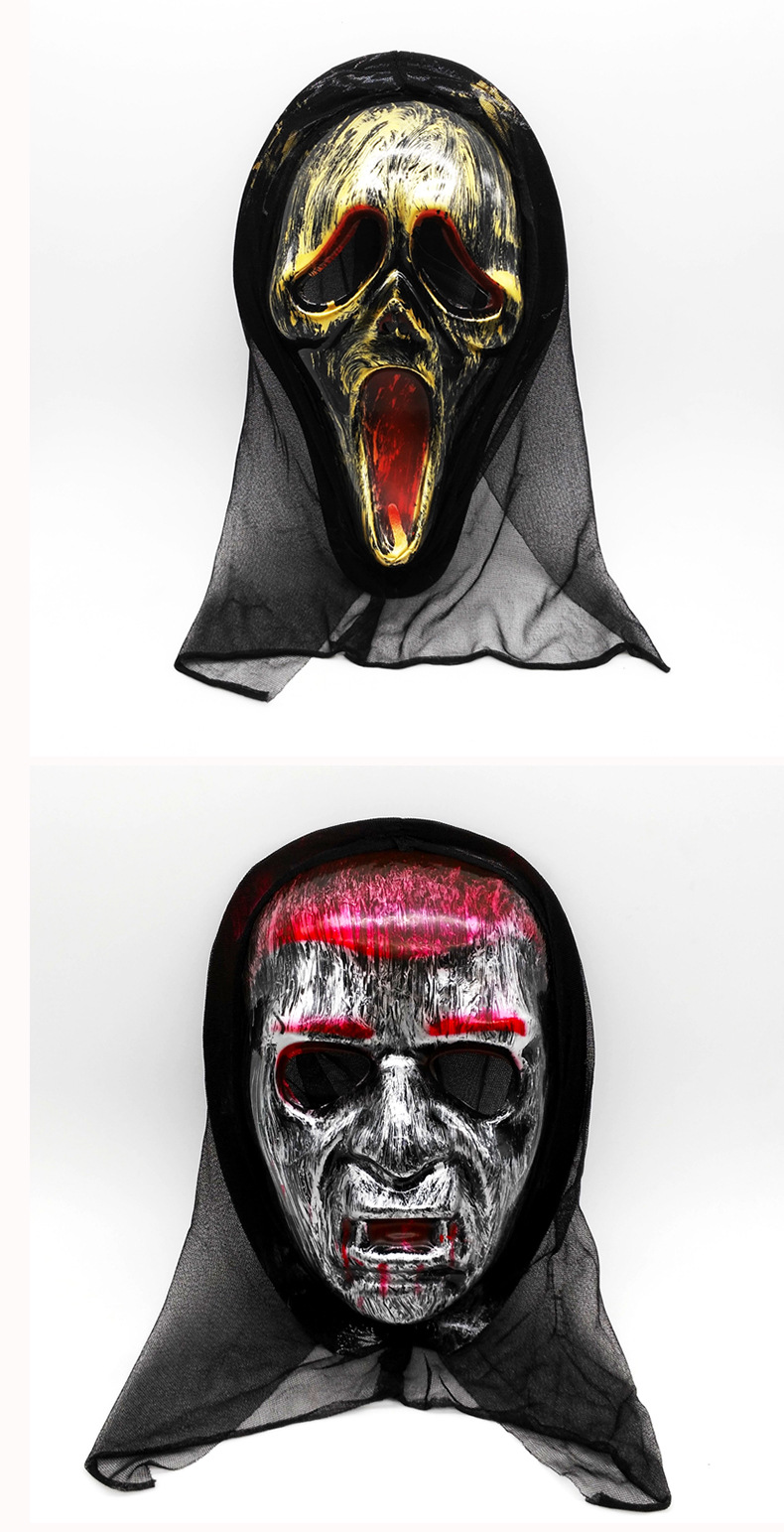 万圣节恐怖面具派对化妆舞会整人鬼脸惊声尖叫套头面具骷髅鬼面具