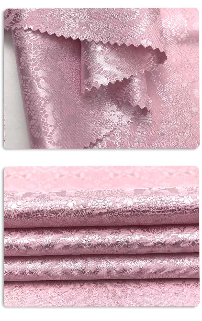 睫毛花 仿真丝提花缎面料 柔软暗纹女装内衣睡衣汉服洛丽塔loli布