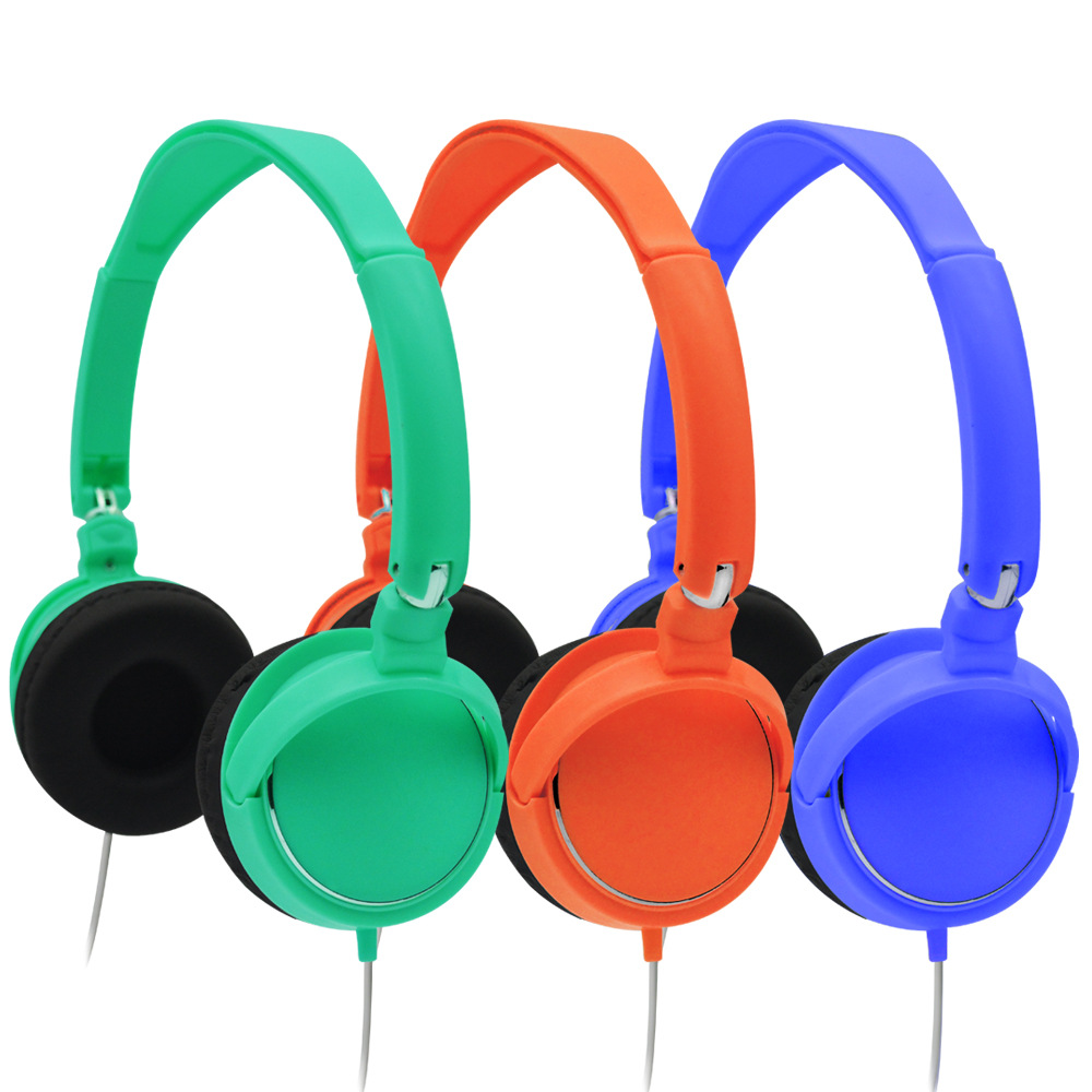 专业定制彩色马卡龙耳机 可伸缩 折叠旋转便宜礼品促销头戴式耳机