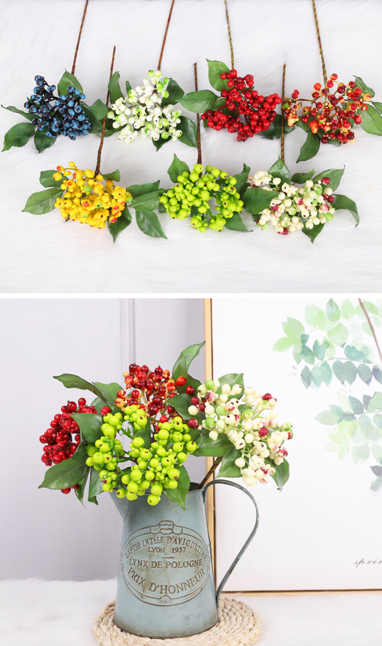 雪艳厂家供应情人果 泡沫果插花小情人果 装饰果仿真果仿真花