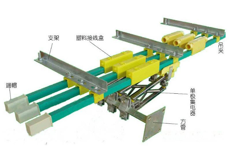 厂家供应 h型单极滑触线 制梁厂用天车滑线 行车安全滑触线