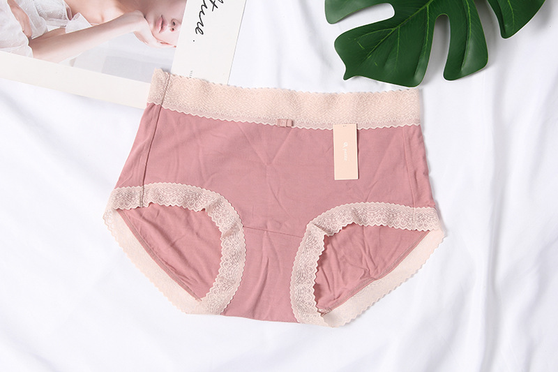 little skrit小兰裙3098蕾丝边莫代尔棉亮色棉裆少女三角内裤短裤