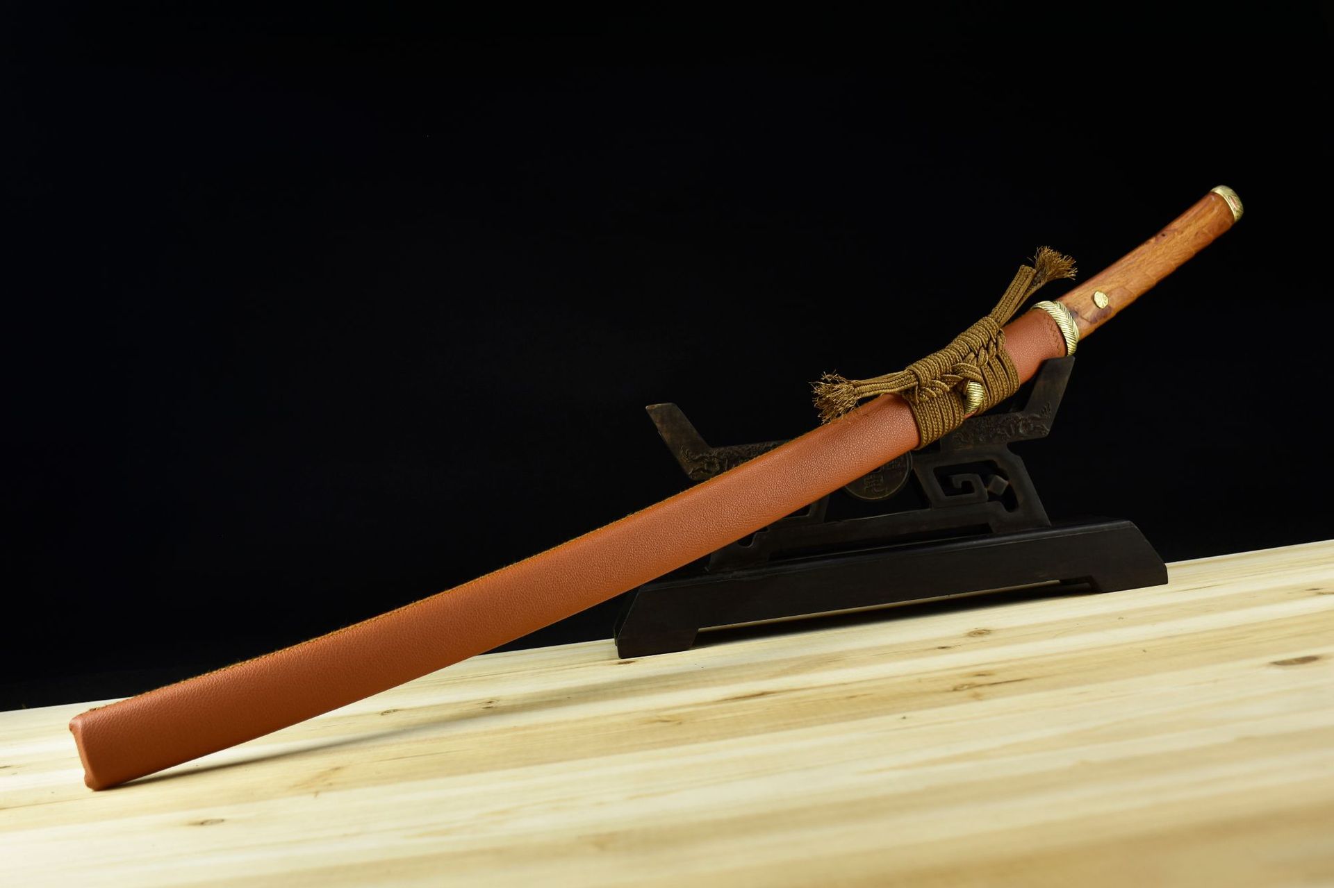 龙泉市刀剑t10钢烧刃日式一体宝剑传统手工锻打长刀收藏未开刃