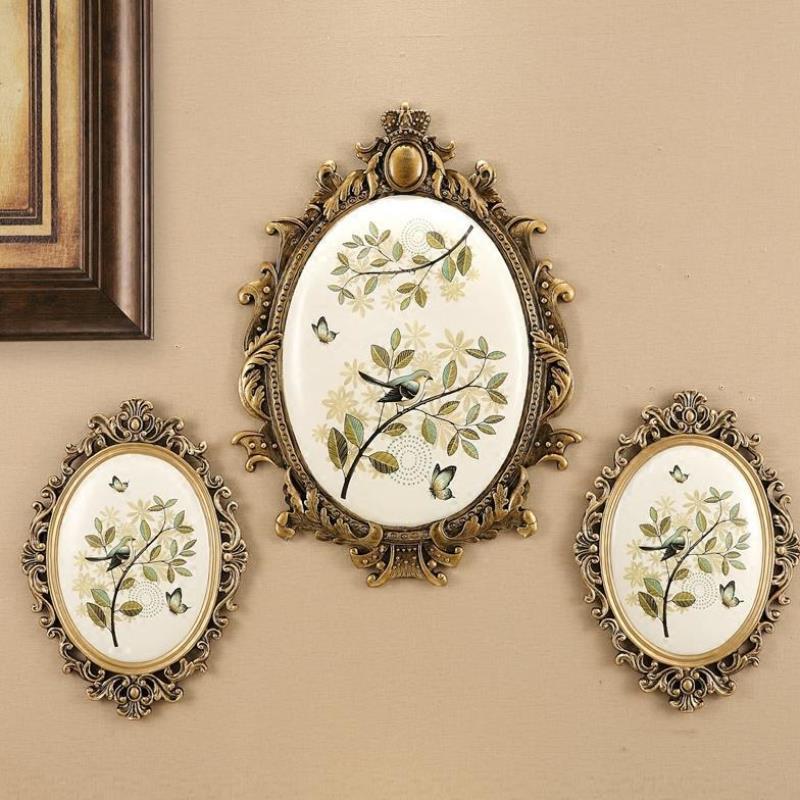 欧式壁挂玄关挂件装饰品墙上壁饰墙面客厅电视墙挂墙创意复古墙饰