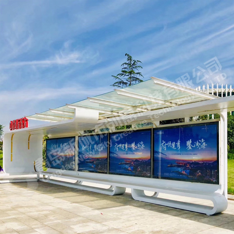 候车亭公交候车站牌候车等候厅数字化公交候车亭候车厅定制厂家