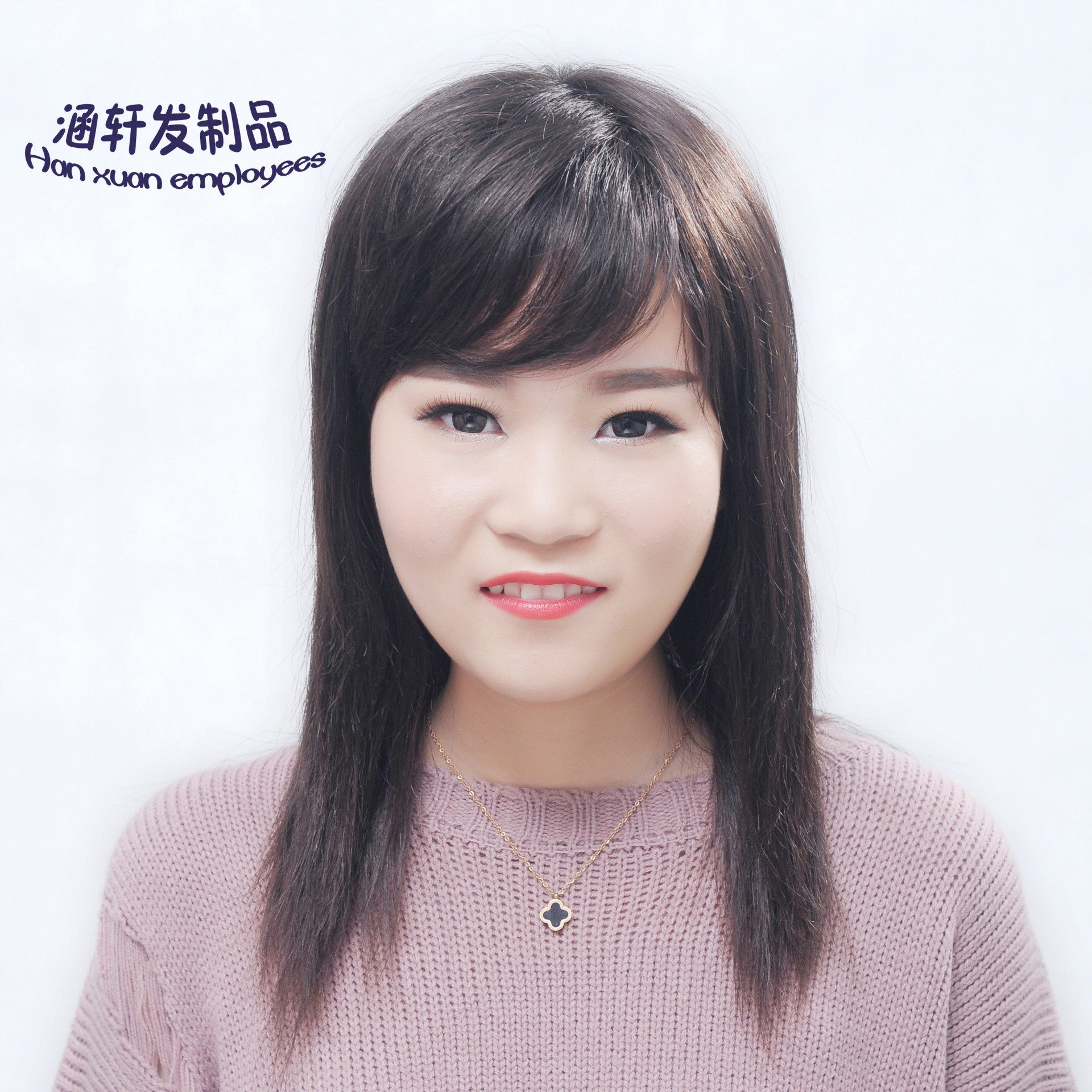 时尚假发女长发直发女士真发假发长直发真人发长发套工厂直销批发