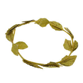 万圣节狂欢派对cosplay装扮道具和平橄榄枝头箍嬉皮士金叶子头环