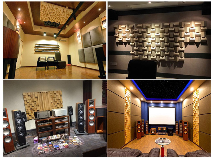 声学扩散板家庭影音室 电影院墙面天花吊顶qrd装饰吸声体厂家批发