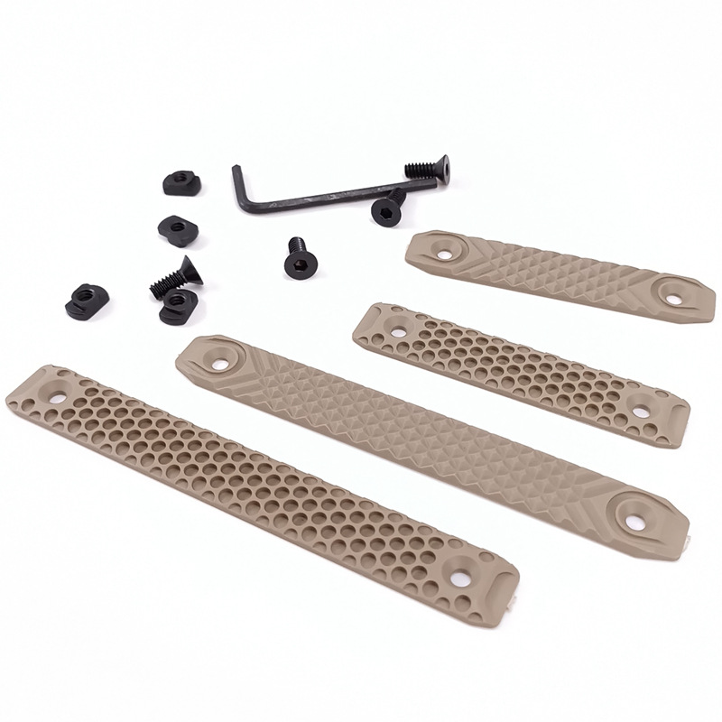 蜂窝护木片g10mlok keymod护目软弹玩具配件鱼骨尼龙波护木条