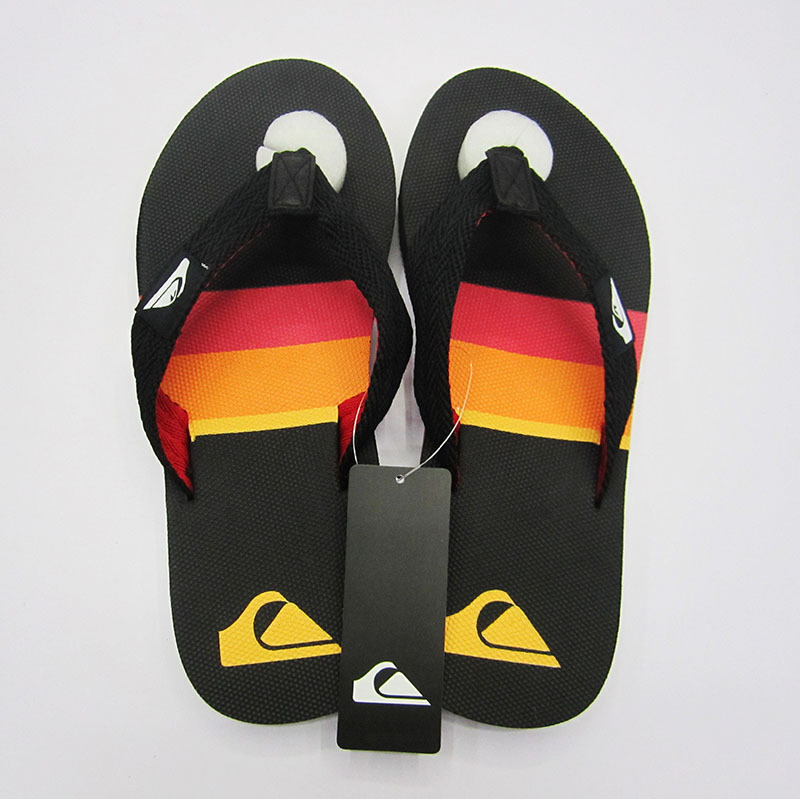 factory customized high quality woven belt q slippers beach flip-flops boys non-slip customizable logo pattern flip flops