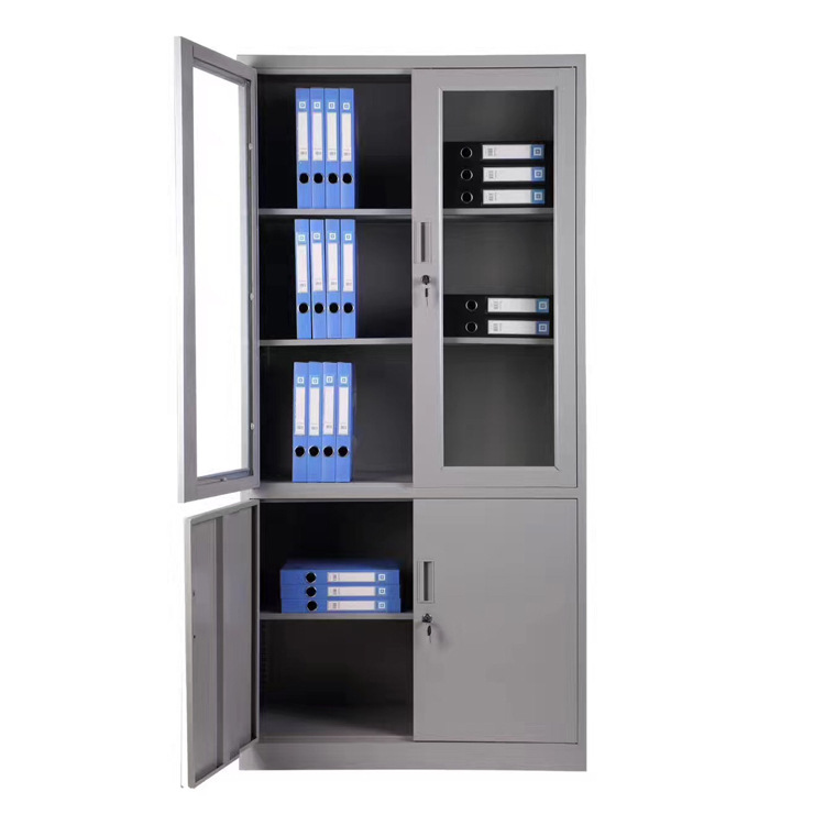 带锁抽屉办公文件柜铁皮柜财务资料档案凭证柜员工储物收纳更衣柜