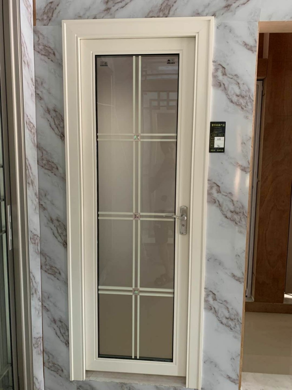 北欧卫生间极窄铝合金门窄边卫生间门厕所门钛镁合金浴室门