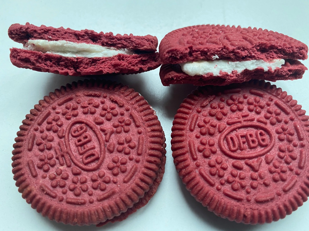 白桃乌龙/樱花抹茶/红丝绒夹心饼干97g 红运新品包装贴牌代工批发