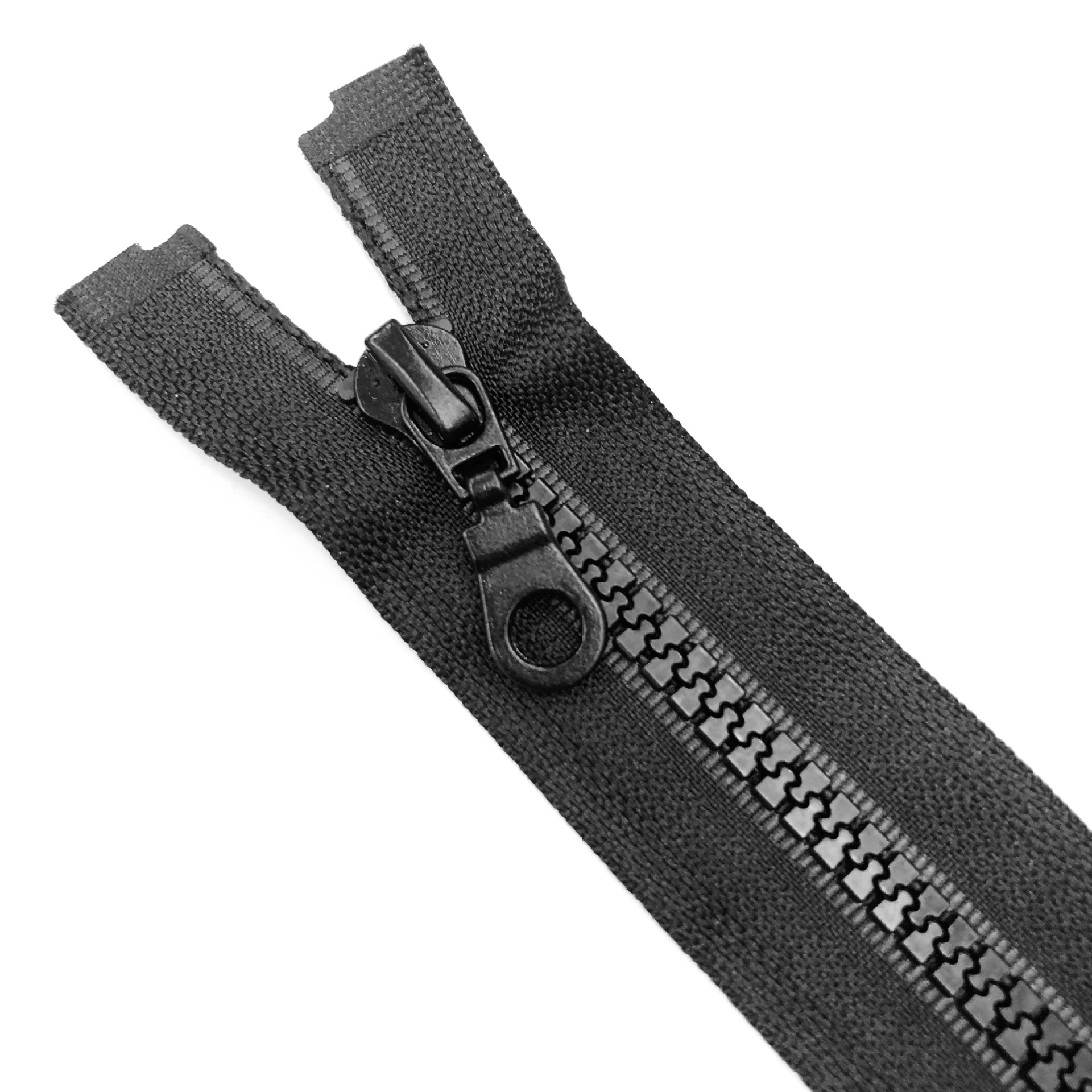 5号树脂拉链双拉头双开尾胶牙拉链服装羽绒服外套前中拉链现货