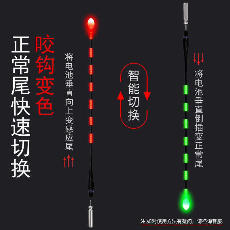 Bite Hook Color Changing Luminous Float Sensitive Float Fish Float Flash Electric Float Shallow Water Super Bright Buoy Bold Highlighted