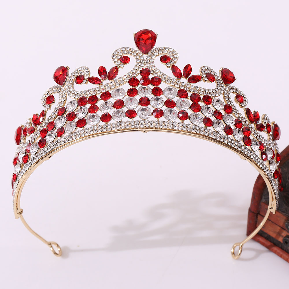 g231欧美系生日公主头饰大王冠 新娘饰品婚庆影楼镶钻配饰皇冠