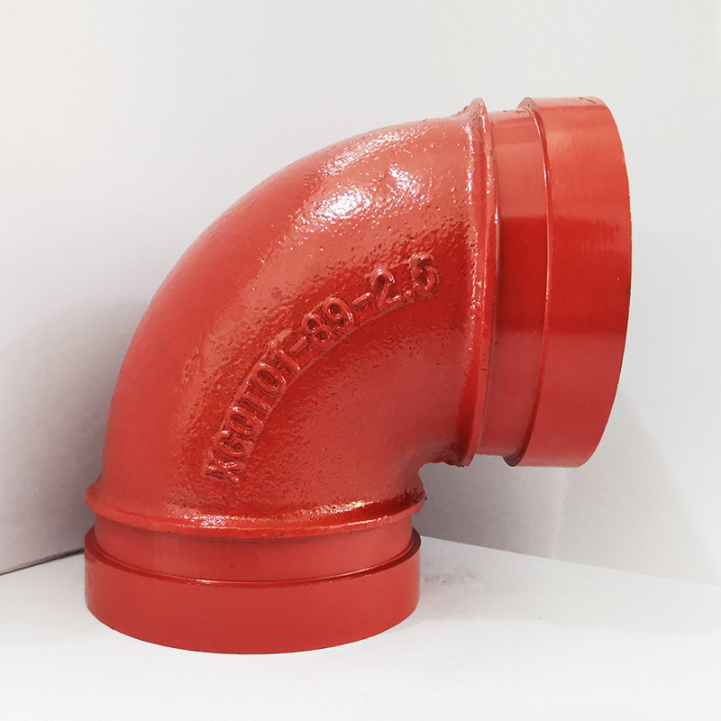 沟槽铁管件弯头 定制铸铁消防用弯头 厂家批发规格齐全