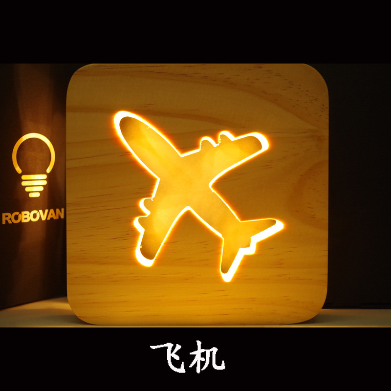 夜灯飞机