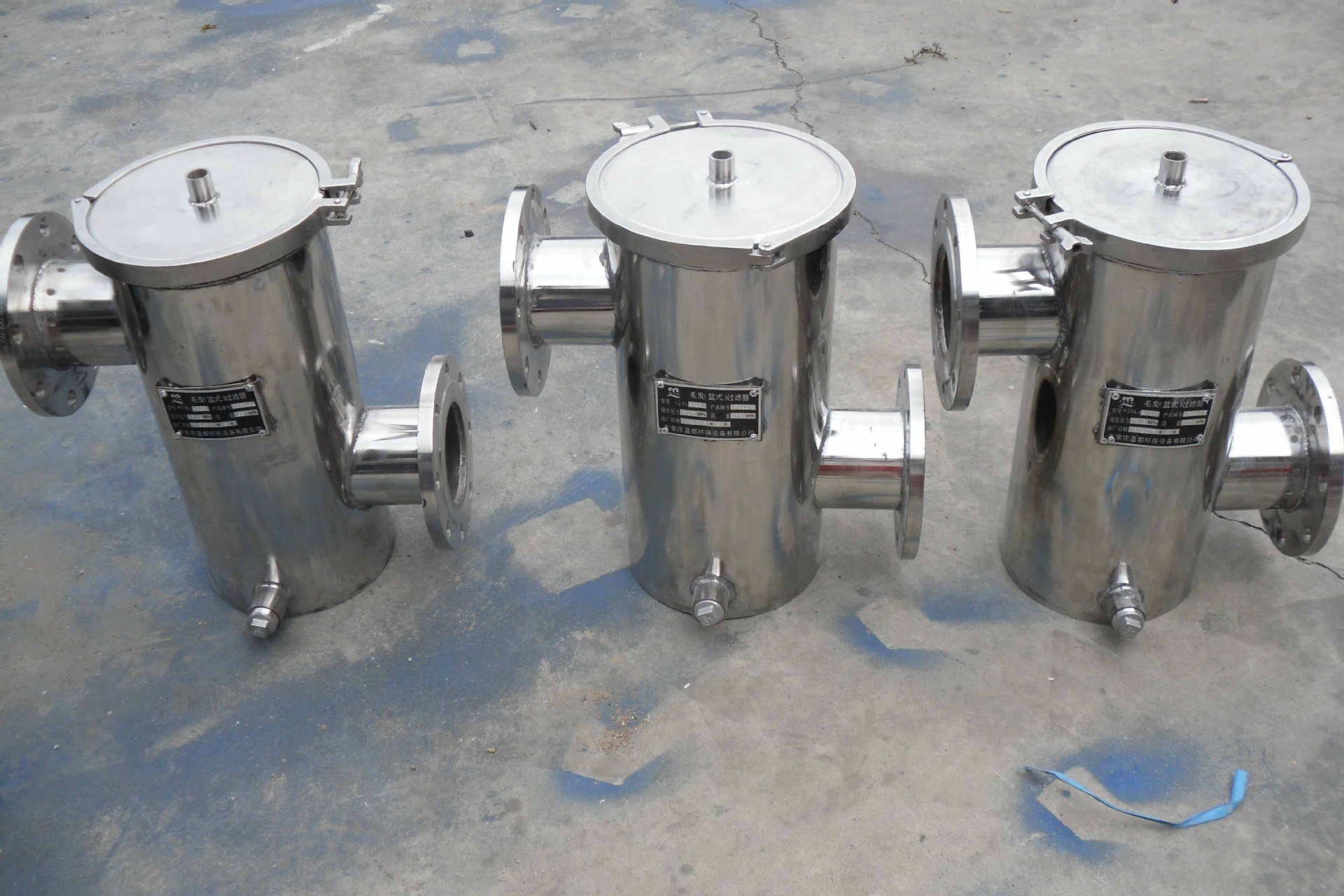 厂家直销毛发处理设备 保护水泵毛发过滤器 各种材质篮式过滤器