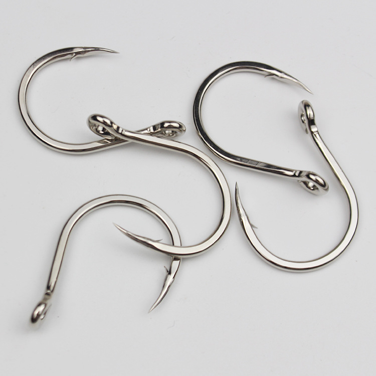 恶棍钩加硬款大号巨物钩镀锡海钓钩深海鱼钩铁板钩黑鱼石斑鲟鱼钩