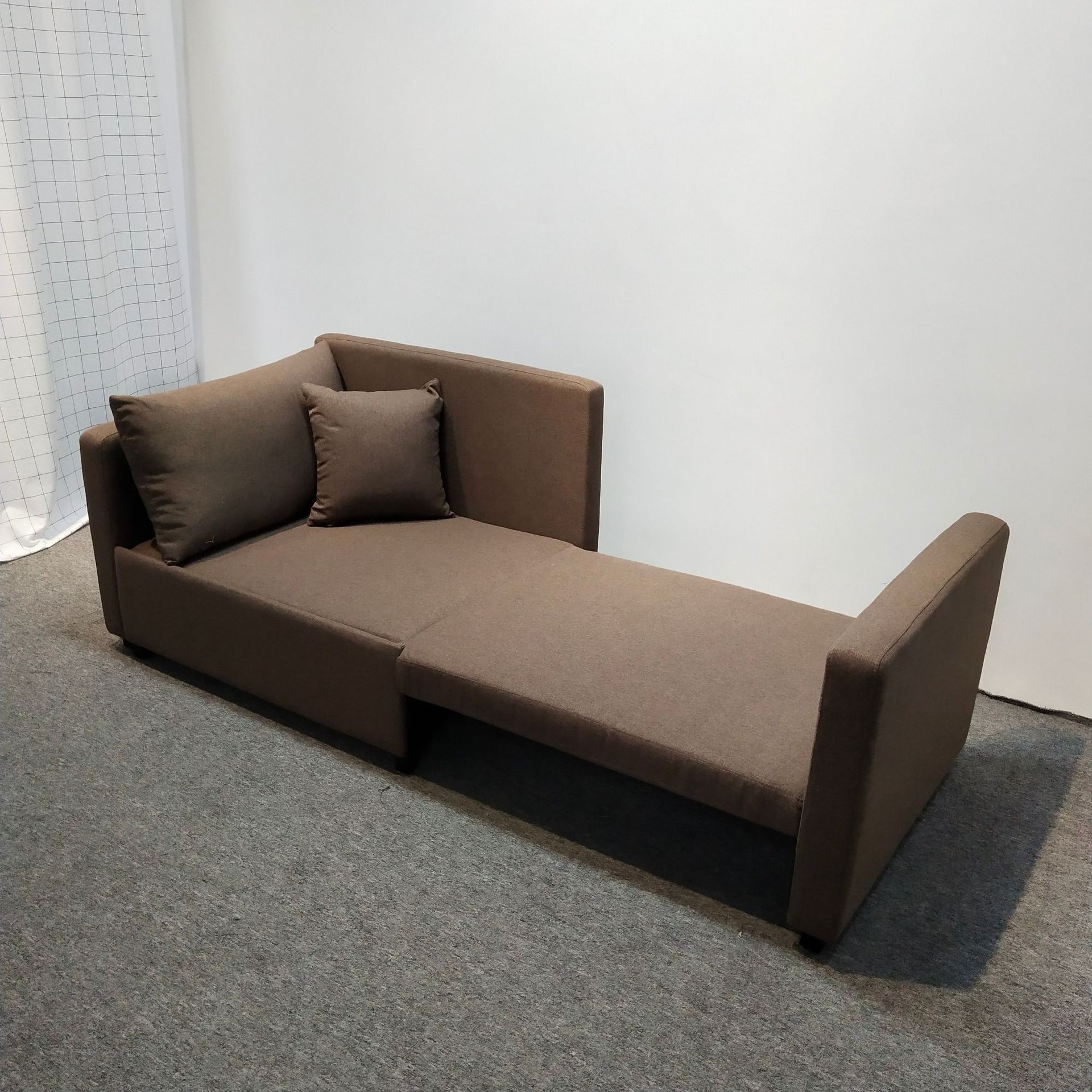 多功能两用沙发床金属框架铁艺书房办公酒店公寓单人位折叠沙发床