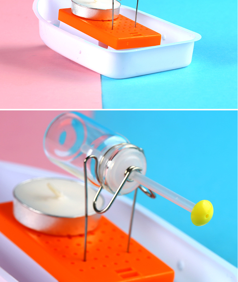 小霍金小学生玩具科技小发明科学实验物理diy小制作材料蒸汽船