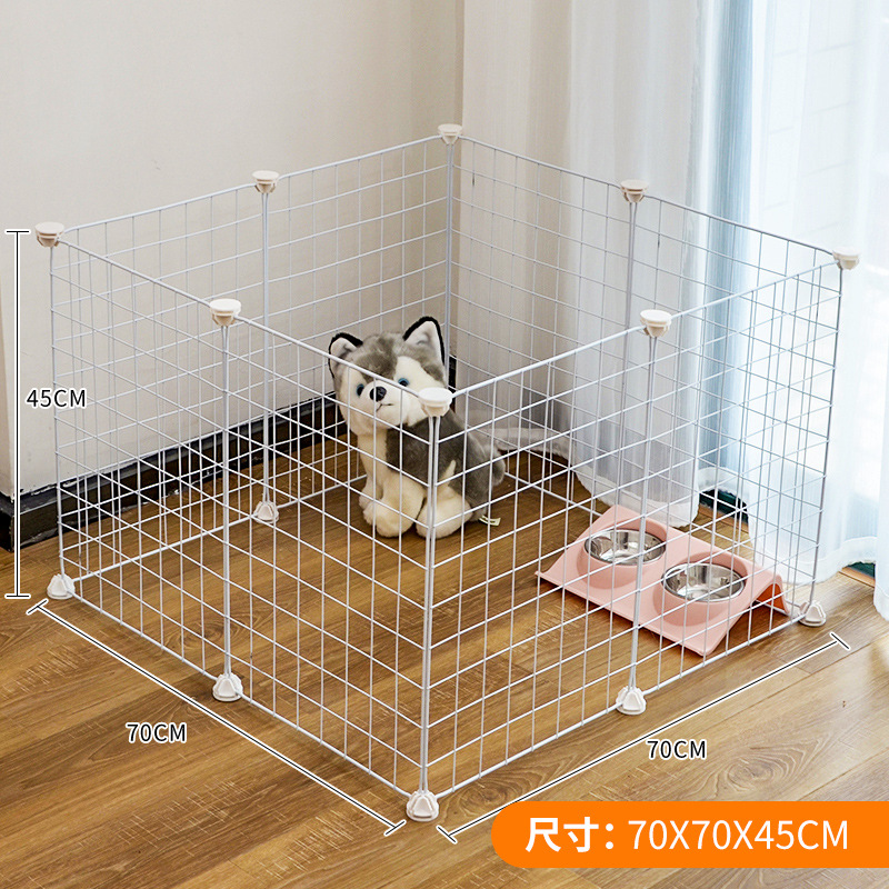 Dog Fence Pet Indoor with Toilet Dog Cat Cage Isolation Gate Fence Free Combination Small and Medium-Sized Dogs Fence