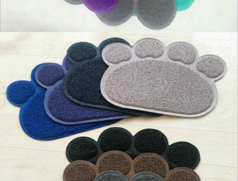 宠物爪型垫pvc 餐桌垫 猫砂垫中号60*45