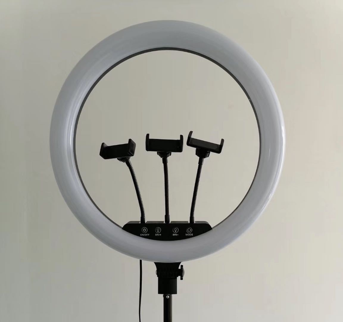 现货18寸直播补光灯 45cm环形灯ring light美颜led手机摄影补光灯