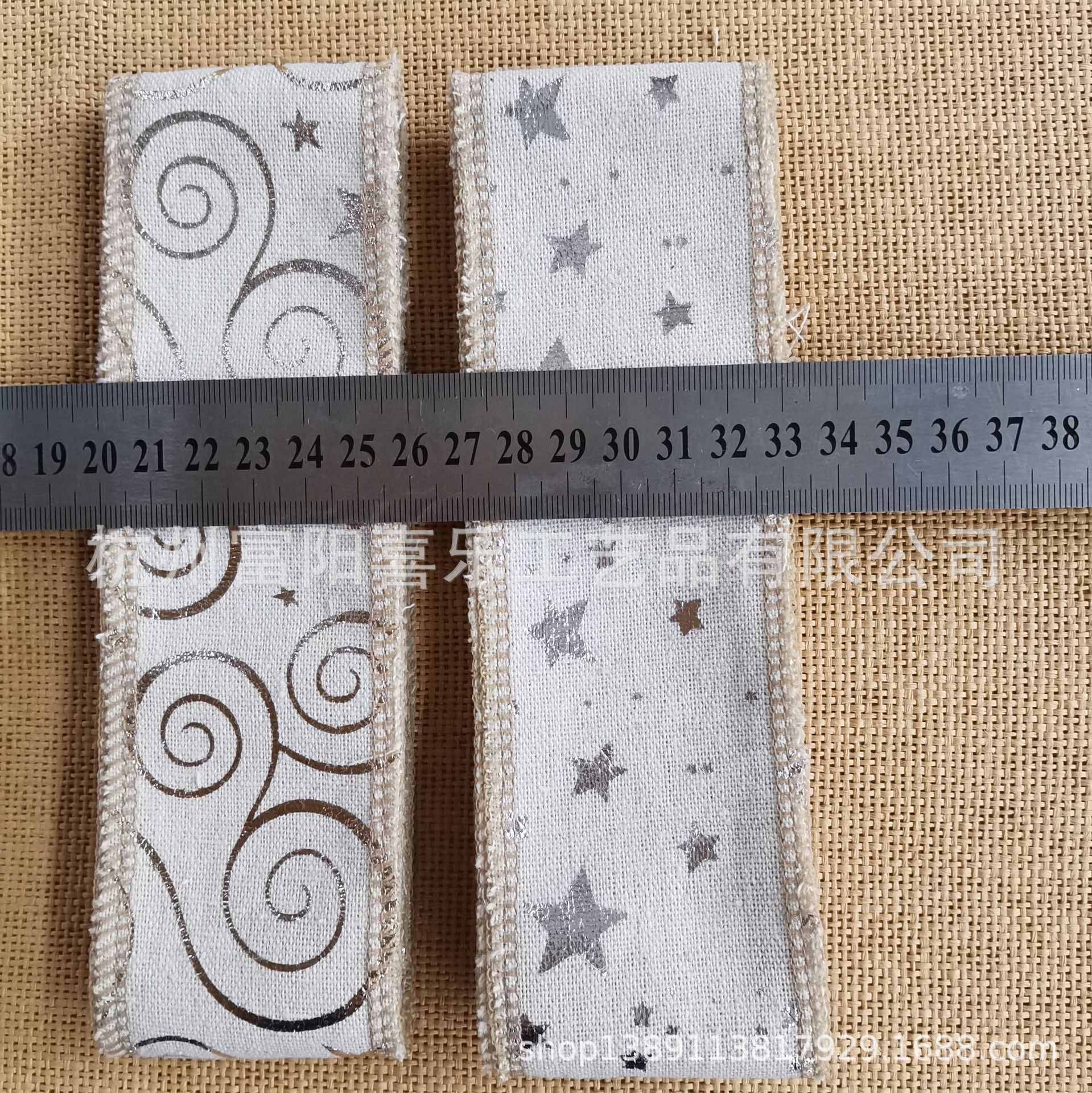 Manufacturers Supply Retro Printing Linen Rolls DIY Handmade Material Decorative Materials 6cm Wide