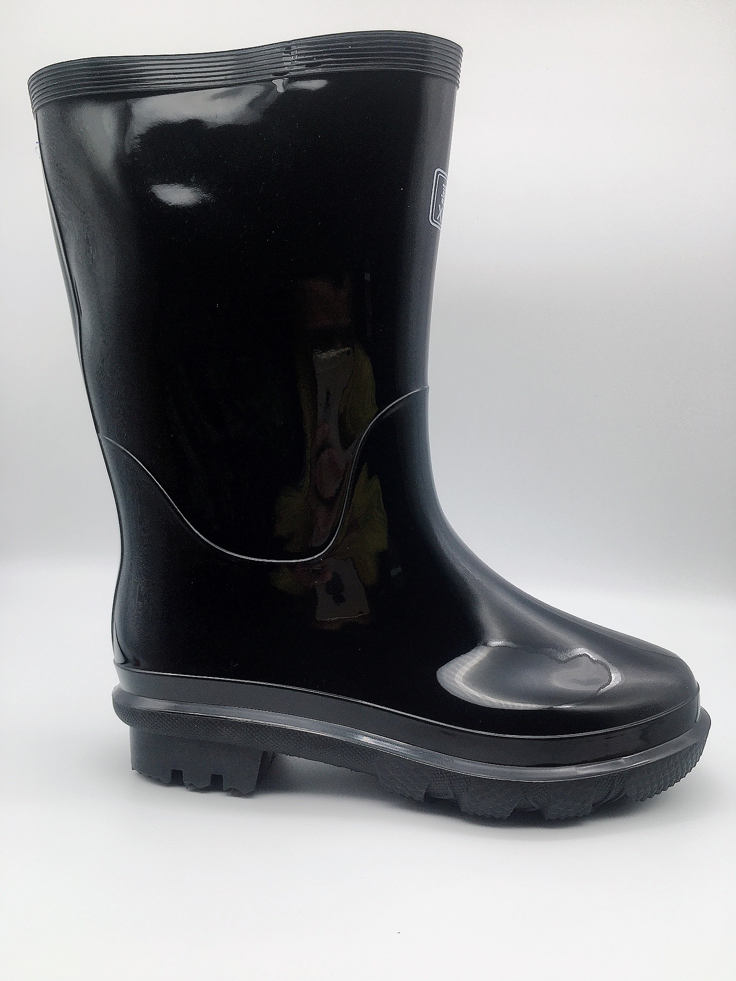 一件代发喜步佳厚底纯色中筒雨鞋男水鞋厨房防滑水靴耐磨劳保雨靴