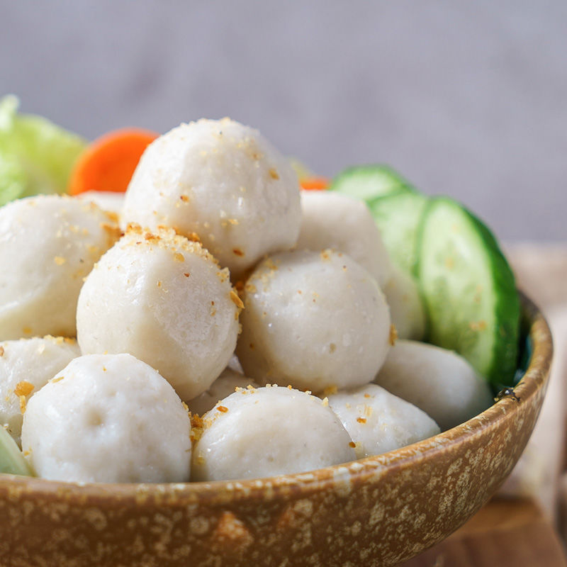 潮汕达濠鱼丸烧烤鱼蛋汕头那哥鱼丸火锅食材丸批发麻辣烫串串500g