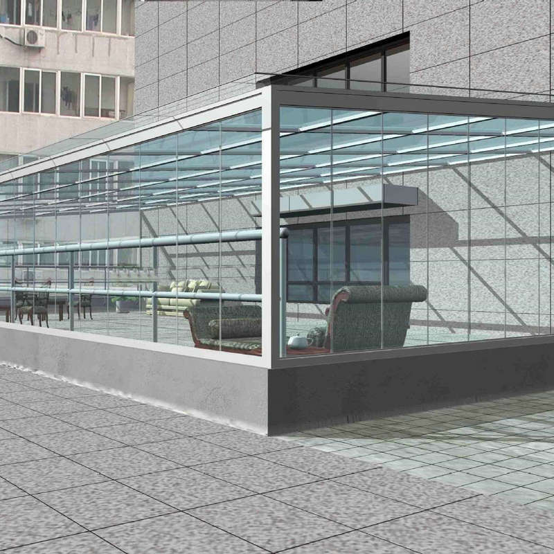 定制双层夹胶玻璃雨篷酒店商场大门门头玻璃雨棚支点式玻璃雨蓬