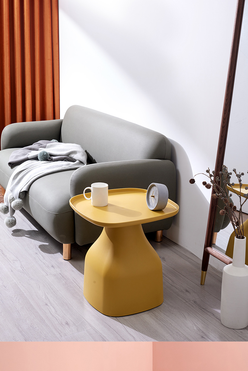 北欧方形茶几简约网红ins个性卧室茶桌创意客厅边几户外阳台桌子