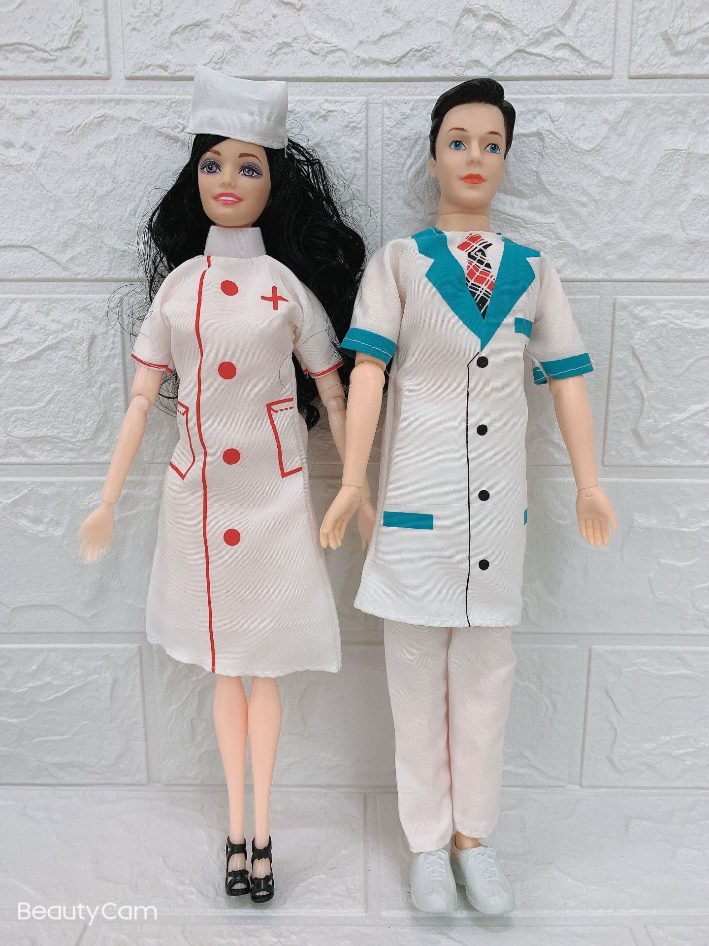 新款白衣天使套装 芭芘衣服套装医生套装适合30厘米左右的关节