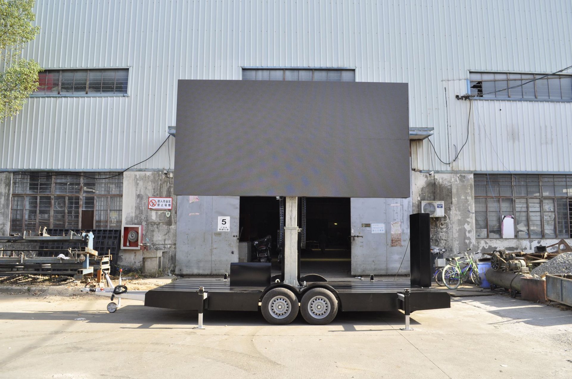 双面折叠led广告拖车 厂家直销宣传显示屏拖车 led户外移动车载屏