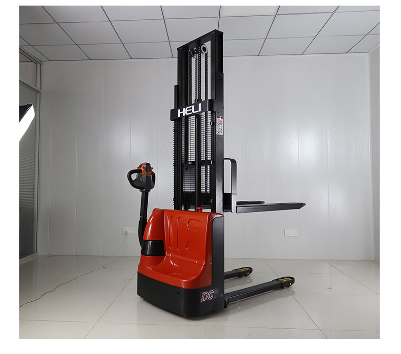 5吨电动液压升高车合力叉车 合力1.2吨步行式全电动堆高车