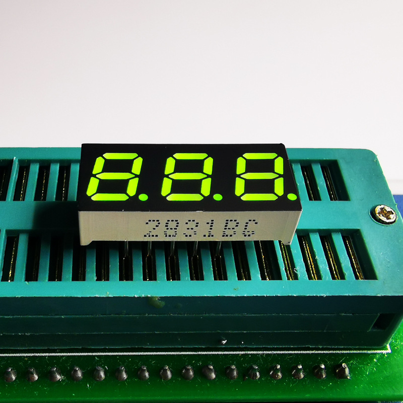 28寸翠绿色2831bgg三位草绿共阳数码管显示2381bpg