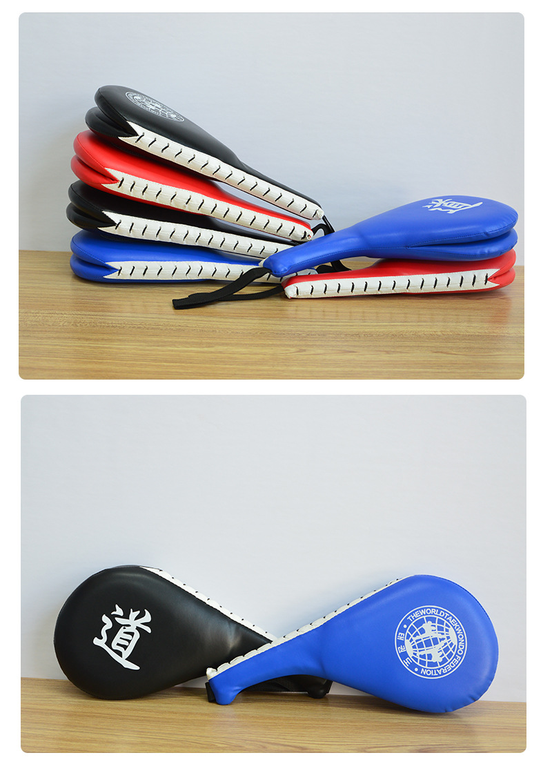 跆拳道脚靶成人儿童专业训练鸡腿靶双叶靶响靶 跆拳道管脚靶批发