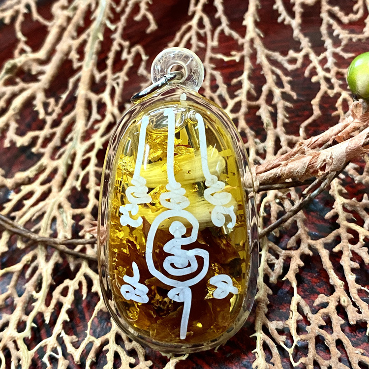 舍玛商贸阿赞力矿大师蛇爪带符文大号含外壳无鉴定卡包邮泰国佛牌