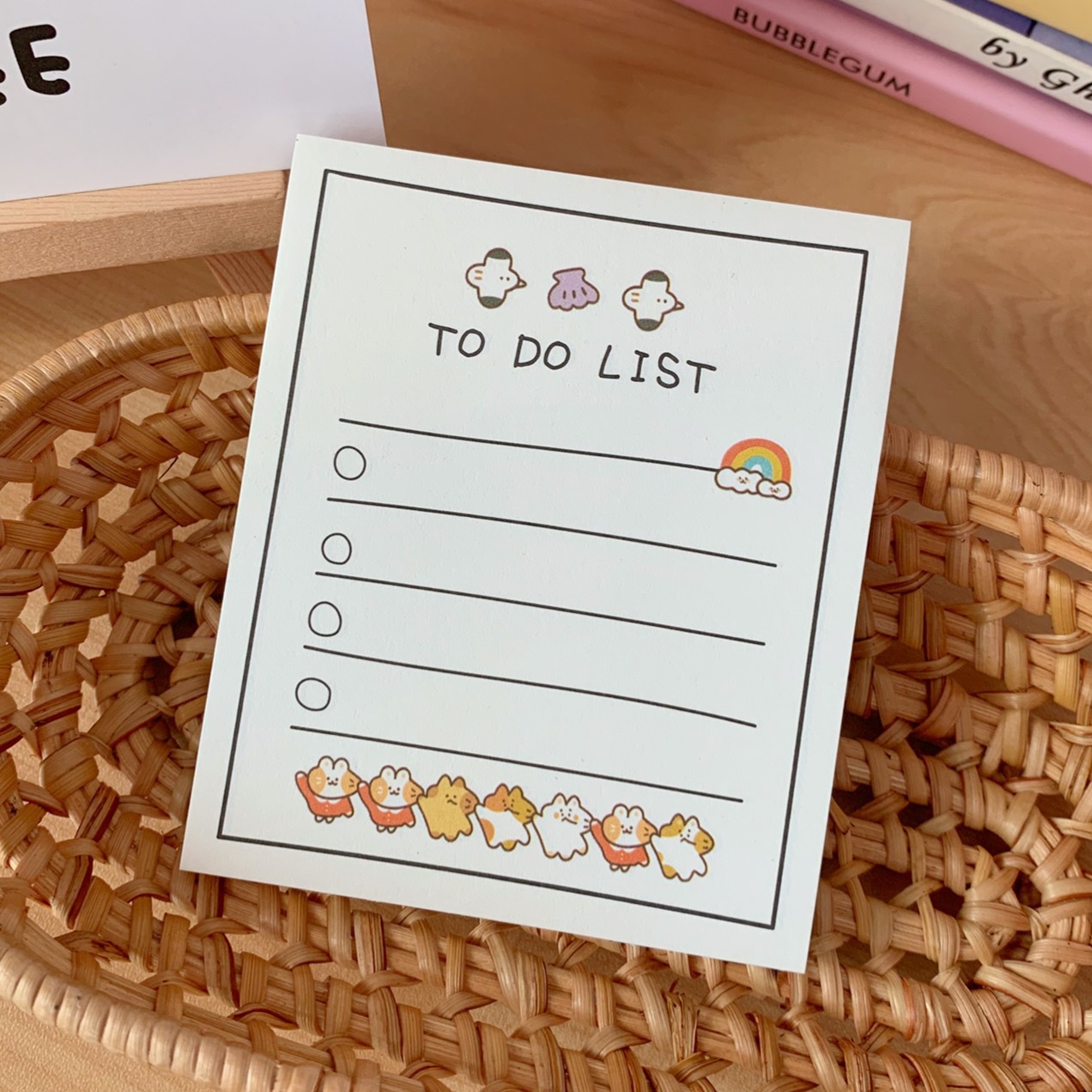 韩版米特猫的积极人生便签本计划留言list打卡备忘便携小本新10款