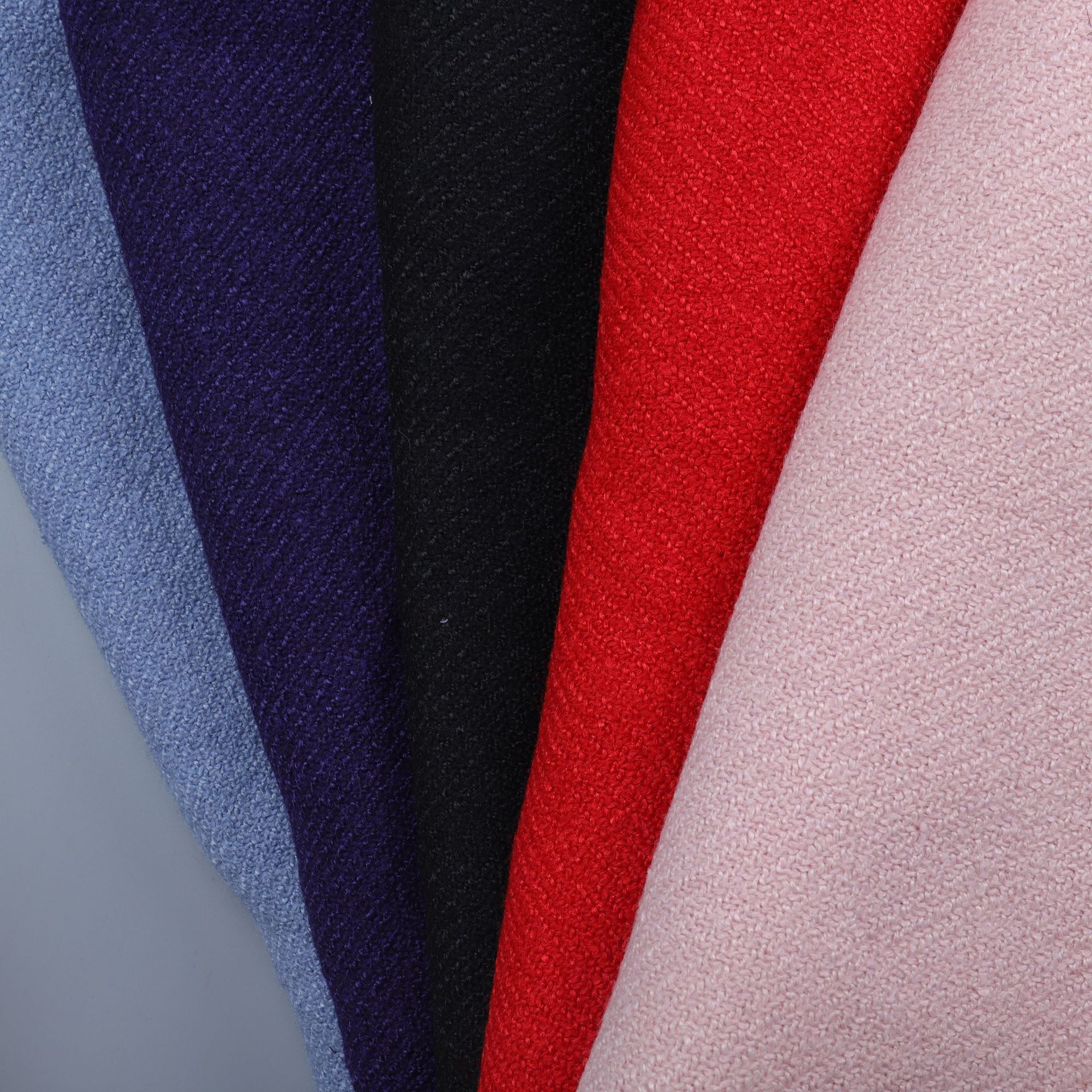 色织毛涤混纺布料休闲秋冬小香风时装外套箱包鞋帽时装靠垫面料