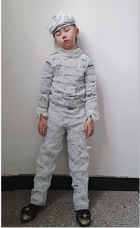 新款万圣节动漫服装 cosplay角色扮演木乃伊儿童鬼衣表演服装