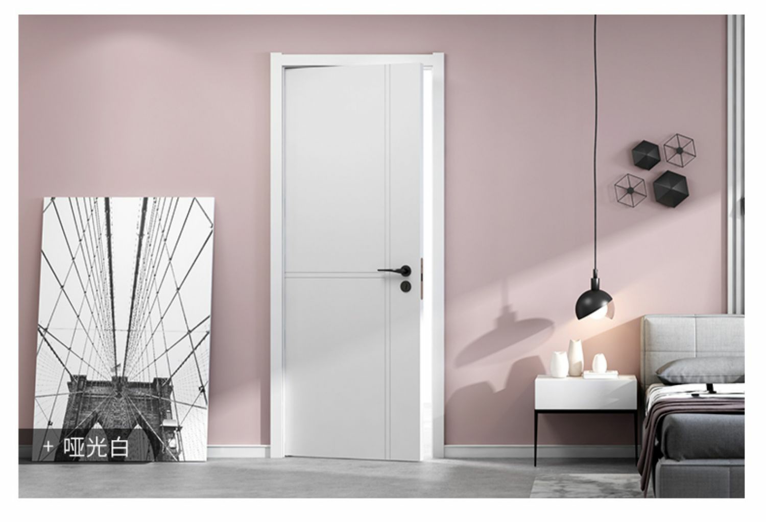 南京厂家直销轻奢房间隔音门卧室实木套装门房间烤漆木门