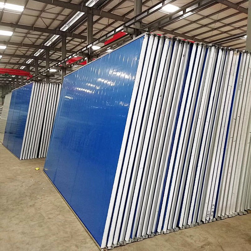 建筑工地马路道路施工泡沫夹芯板围挡围栏围挡彩钢瓦围挡