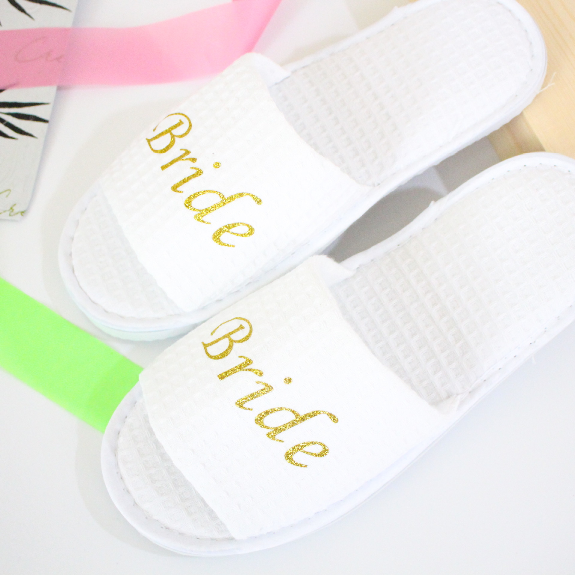 Hotel Club Thickened Slippers Wedding Pajamas Party Slippers Home Hospitality Shoes