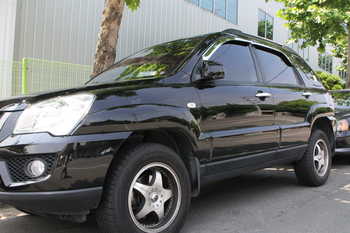 奥克福 适用起亚狮跑 外饰饰条加装改装铂金电镀abs晴雨挡遮雨眉