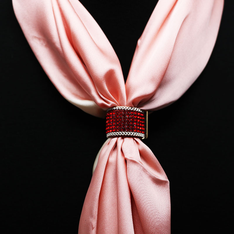 韩国丝巾扣水晶女士细钻金属扣简约百搭方巾领巾扣子高档丝巾配饰