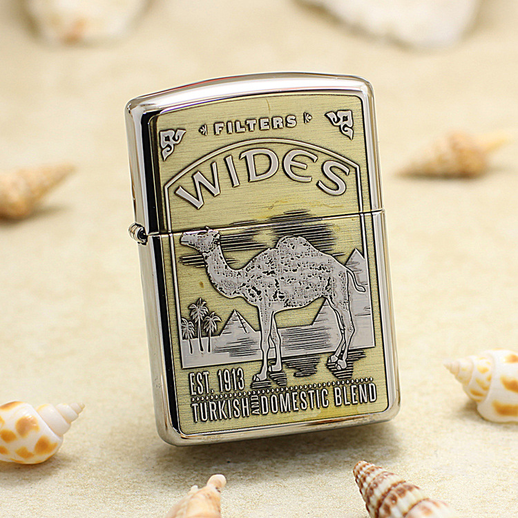 zippo打火机167精雕新款骆驼