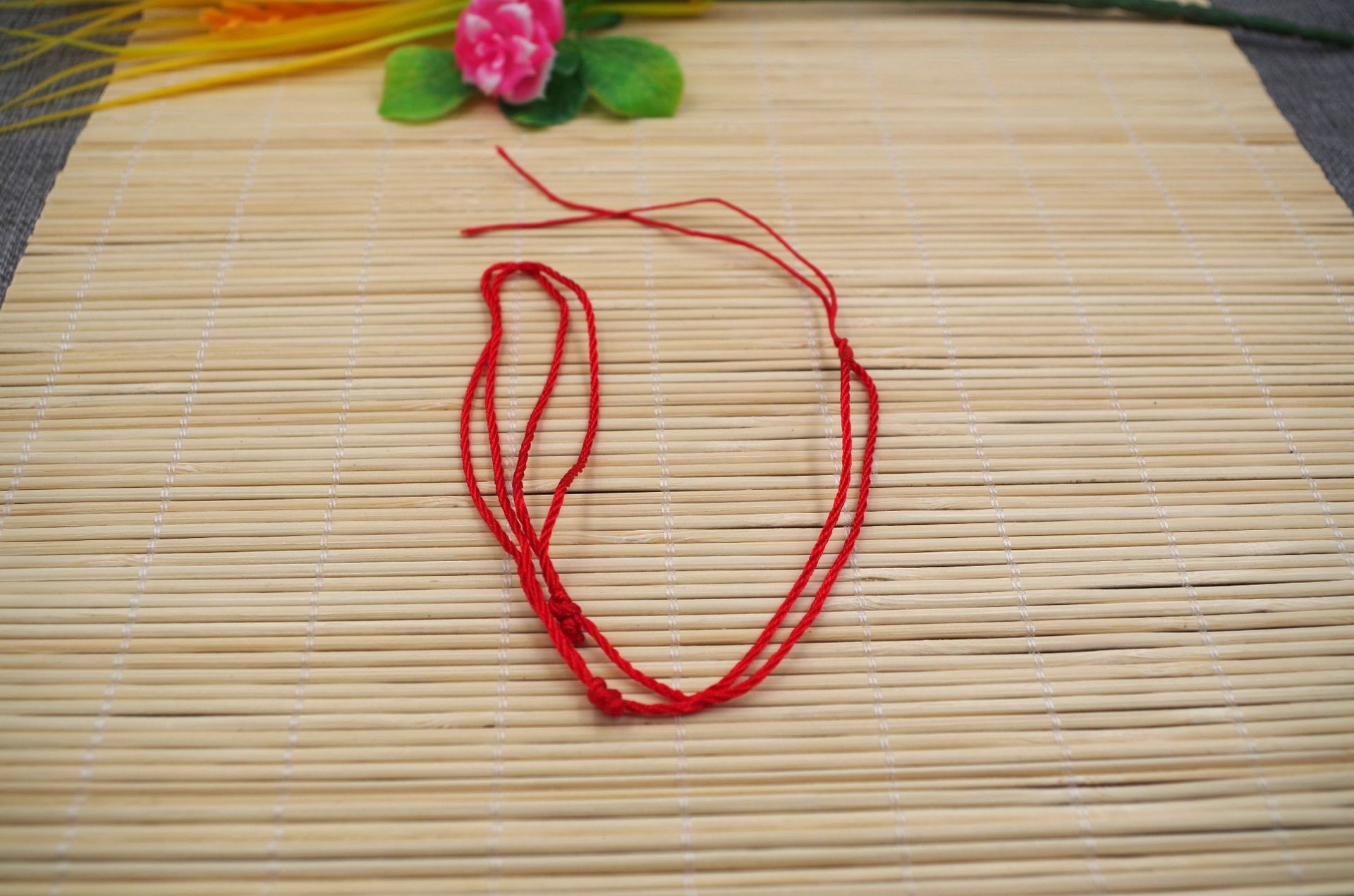 简约红绳项链绳红线编织吊坠挂绳玉石吊坠挂绳